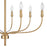 Atlas Lighting Newland 34'' Wide 8Lt Chandelier, Satin Brass
