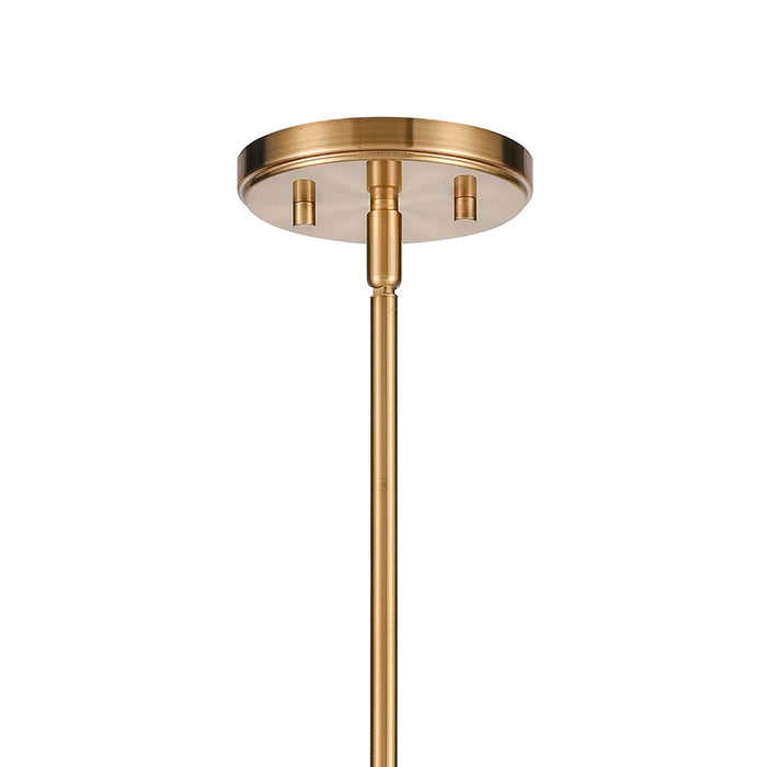 Atlas Lighting Newland 34'' Wide 8Lt Chandelier, Satin Brass
