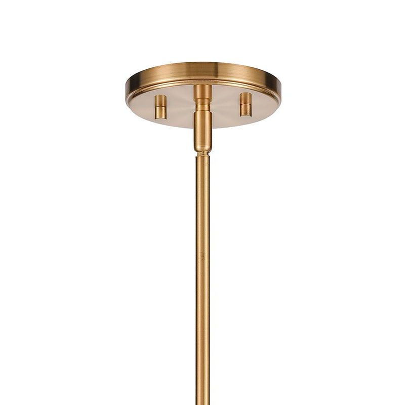 Atlas Lighting Newland 34in 8-Light Chandelier | Transitional Satin Brass Metal | Dining Room & Living Room | 34 x 34 x 28 in | Model CL11273-BS