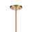 Atlas Lighting Newland 34'' Wide 8Lt Chandelier, Satin Brass