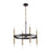 Atlas Lighting Notre Dame 24'' Wide 6Lt Chandelier, Bronze/Gold