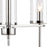 Atlas Lighting Oakland 19'' Wide 3Lt Chandelier, Chrome/Clear