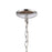 Atlas Lighting Oakland 19'' Wide 3Lt Chandelier, Chrome/Clear