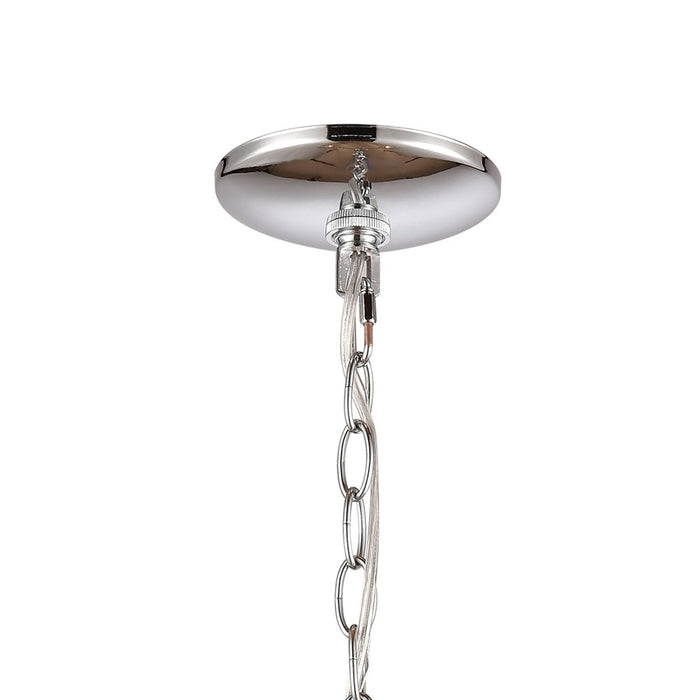 Atlas Lighting Oakland 19'' Wide 3Lt Chandelier, Chrome/Clear