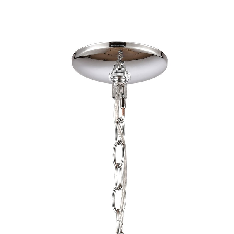 Atlas Lighting Oakland 19in 3-Light Chandelier | Modern Chrome and Clear Glass | Dining Room & Kitchen Island | 19 x 19 x 23 in | Model CL11277-CH