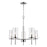 Atlas Lighting Oakland 25'' Wide 5Lt Chandelier, Chrome/Clear