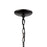 Atlas Lighting Oakland 28.5'' Wide 9Lt Chandelier, Black/Clear