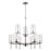 Atlas Lighting Oakland 28.5'' Wide 9Lt Chandelier, Chrome/Clear