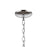 Atlas Lighting Oakland 28.5'' Wide 9Lt Chandelier, Chrome/Clear