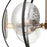 Atlas Lighting Oriah 28'' Wide 6Lt Chandelier, Matte Black/Silver
