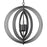 Atlas Lighting Orme 27'' Wide 4Lt Chandelier, Black