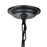 Atlas Lighting Orme 27'' Wide 4Lt Chandelier, Black