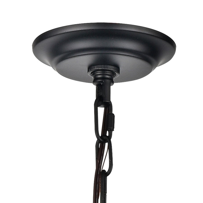 Atlas Lighting Orme 27'' Wide 4Lt Chandelier, Black