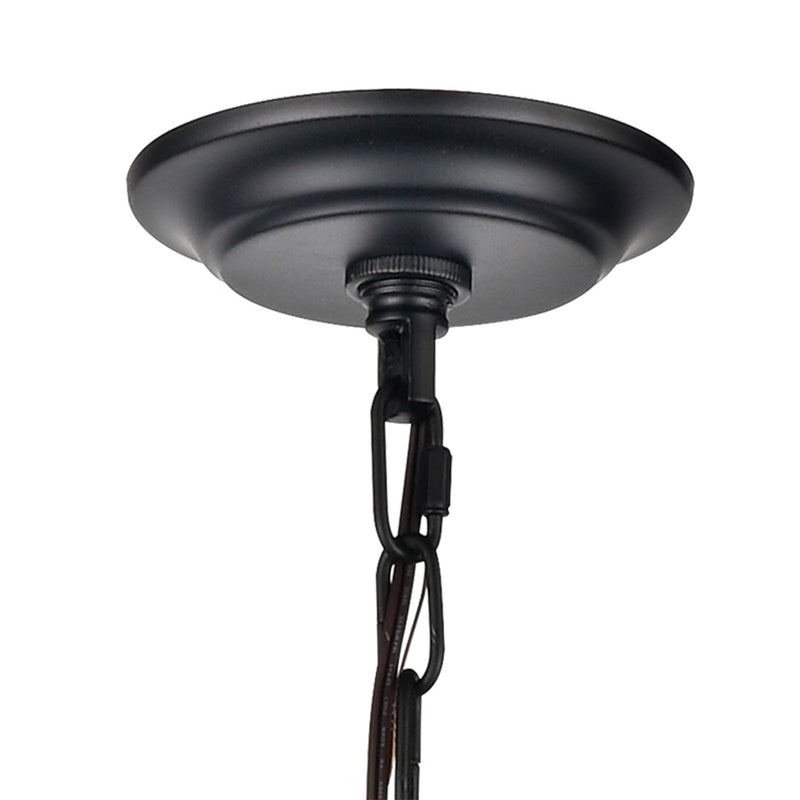 Atlas Lighting Orme 27in 4-Light Chandelier | Modern Matte Black Globe | Living Room & Dining Room & Hallway | 27 x 27 x 30 in | Model CL11281-BK