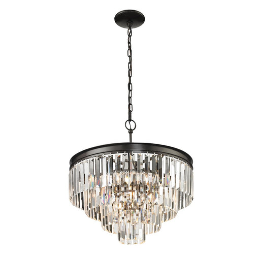 Atlas Lighting Palacial 20'' Wide 5Lt Chandelier, Bronze/Clear