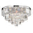 Atlas Lighting Palacial 31'' Wide 6Lt Chandelier, Chrome/Clear