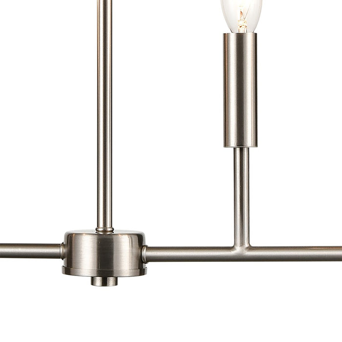 Atlas Lighting Park Slope 25'' Wide 4Lt Chandelier, Brushed Nickel