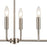 Atlas Lighting Park Slope 31'' Wide 6Lt Chandelier, Brushed Nickel