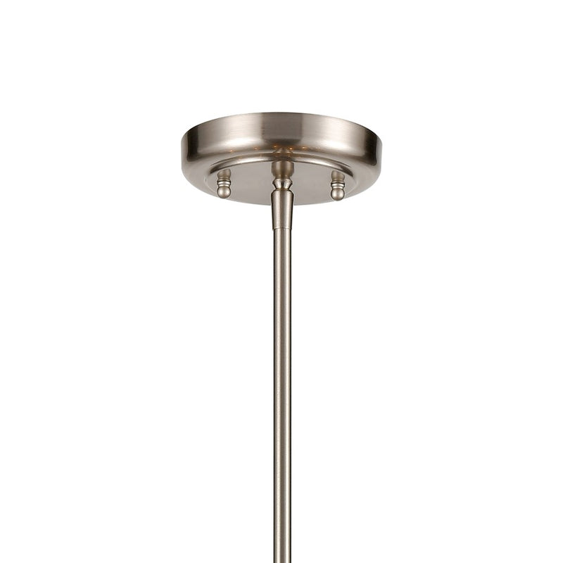 Atlas Lighting Park Slope 31'' Wide 6Lt Chandelier, Brushed Nickel