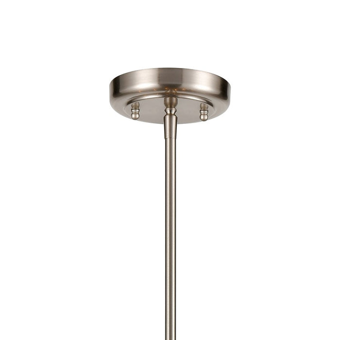 Atlas Lighting Park Slope 31'' Wide 6Lt Chandelier, Brushed Nickel