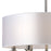 Atlas Lighting Pembroke 24'' Wide 6Lt Chandelier, Nickel/Silver