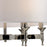 Atlas Lighting Pembroke 24'' Wide 6Lt Chandelier, Nickel/Silver