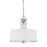 Atlas Lighting Pendenza 20'' Wide 3Lt Chandelier, Nickel/White