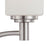 Atlas Lighting Pittman 20''W 3Lt Chandelier, Brushed Nickel/White