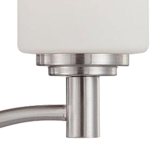 Atlas Lighting Pittman 20''W 3Lt Chandelier, Brushed Nickel/White