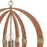 Atlas Lighting Pyrus 27'' Wide 4Lt Chandelier, Brown