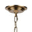 Atlas Lighting Pyrus 27'' Wide 4Lt Chandelier, Brown