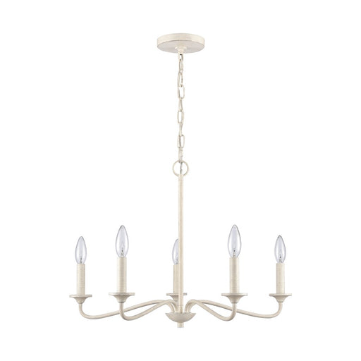 Atlas Lighting Quinn 24'' Wide 5Lt Chandelier, Antique White