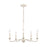 Atlas Lighting Quinn 24'' Wide 5Lt Chandelier, Antique White