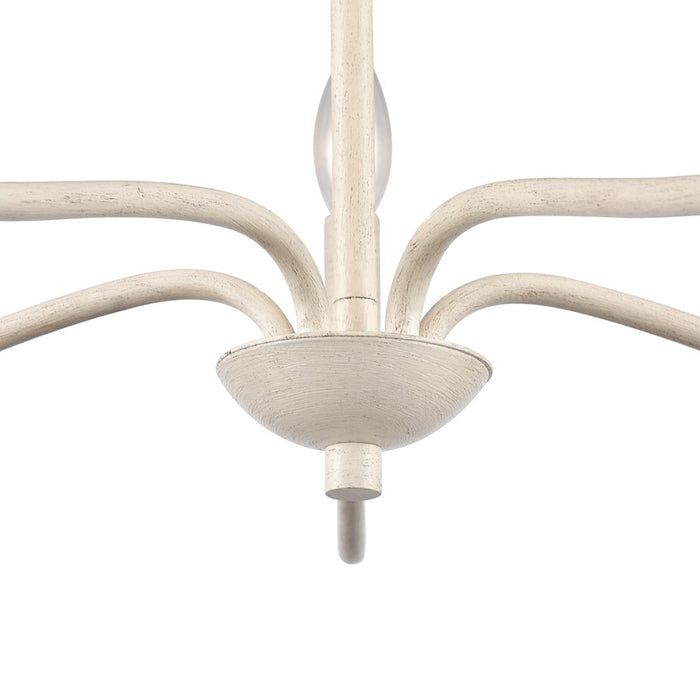 Atlas Lighting Quinn 24'' Wide 5Lt Chandelier, Antique White