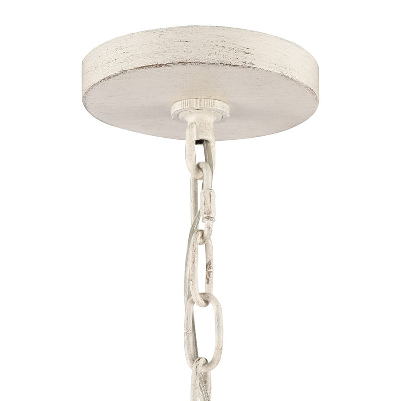 Atlas Lighting Quinn 24'' Wide 5Lt Chandelier, Antique White