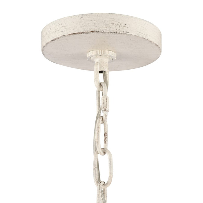 Atlas Lighting Quinn 24'' Wide 5Lt Chandelier, Antique White