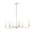 Atlas Lighting Quinn 30'' Wide 6Lt Chandelier, Antique White