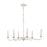 Atlas Lighting Quinn 30'' Wide 6Lt Chandelier, Antique White