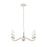 Atlas Lighting Quinn 30'' Wide 6Lt Chandelier, Antique White