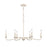 Atlas Lighting Quinn 30'' Wide 6Lt Chandelier, Antique White