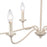Atlas Lighting Quinn 30'' Wide 6Lt Chandelier, Antique White