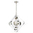 Atlas Lighting Rapid Pulse 20''W 3Lt Chandelier, Polished Nickel