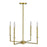 Atlas Lighting Ray 25.25'' Wide 4Lt Chandelier, Aged Brass