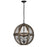Atlas Lighting Renaissance Invention 18''W 3Lt Chandelier, Zinc/GY