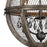 Atlas Lighting Renaissance Invention 18''W 3Lt Chandelier, Zinc/GY