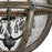 Atlas Lighting Renaissance Invention 18''W 3Lt Chandelier, Zinc/GY