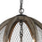 Atlas Lighting Renaissance Invention 18''W 3Lt Chandelier, Zinc/GY