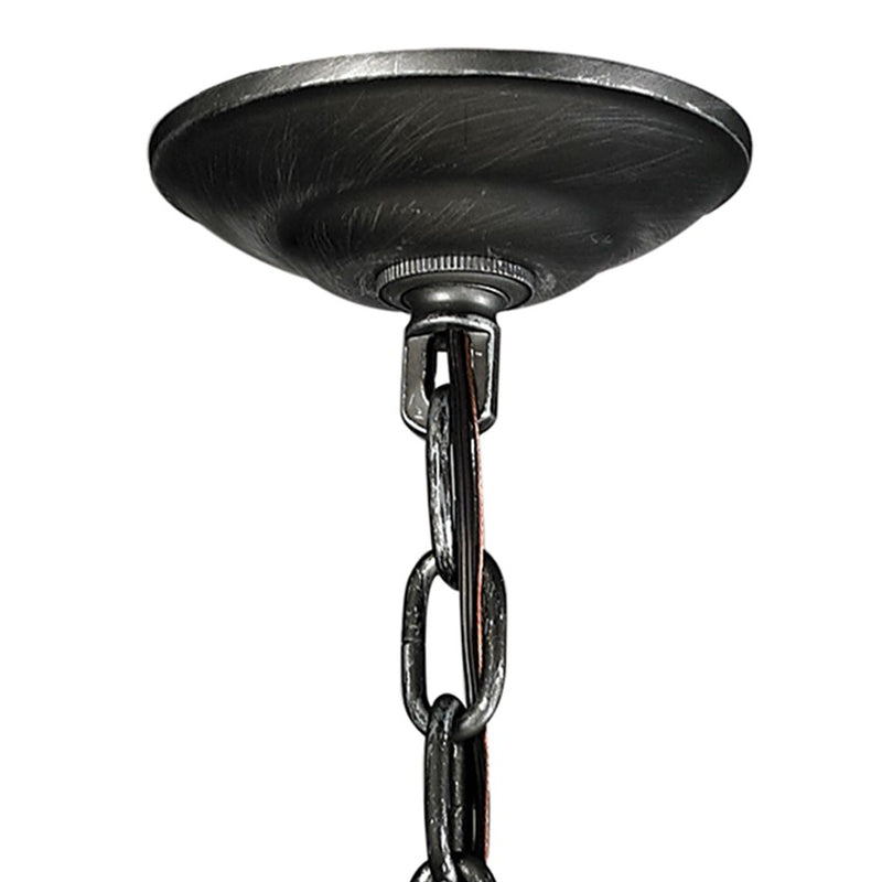 Atlas Lighting Renaissance Invention 18''W 3Lt Chandelier, Zinc/GY