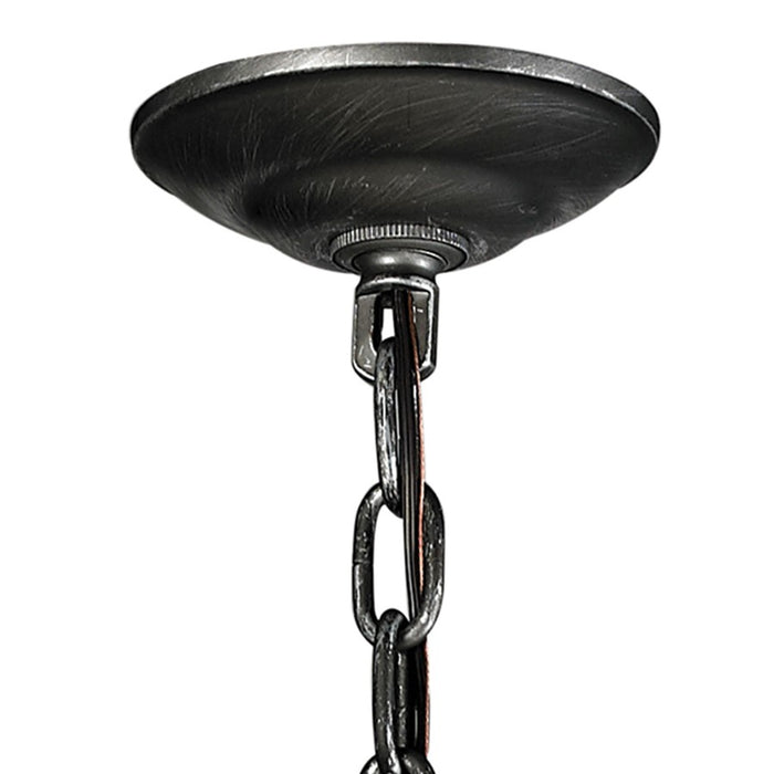 Atlas Lighting Renaissance Invention 18''W 3Lt Chandelier, Zinc/GY