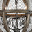 Atlas Lighting Renaissance Invention 18''W 3Lt Chandelier, Zinc/GY